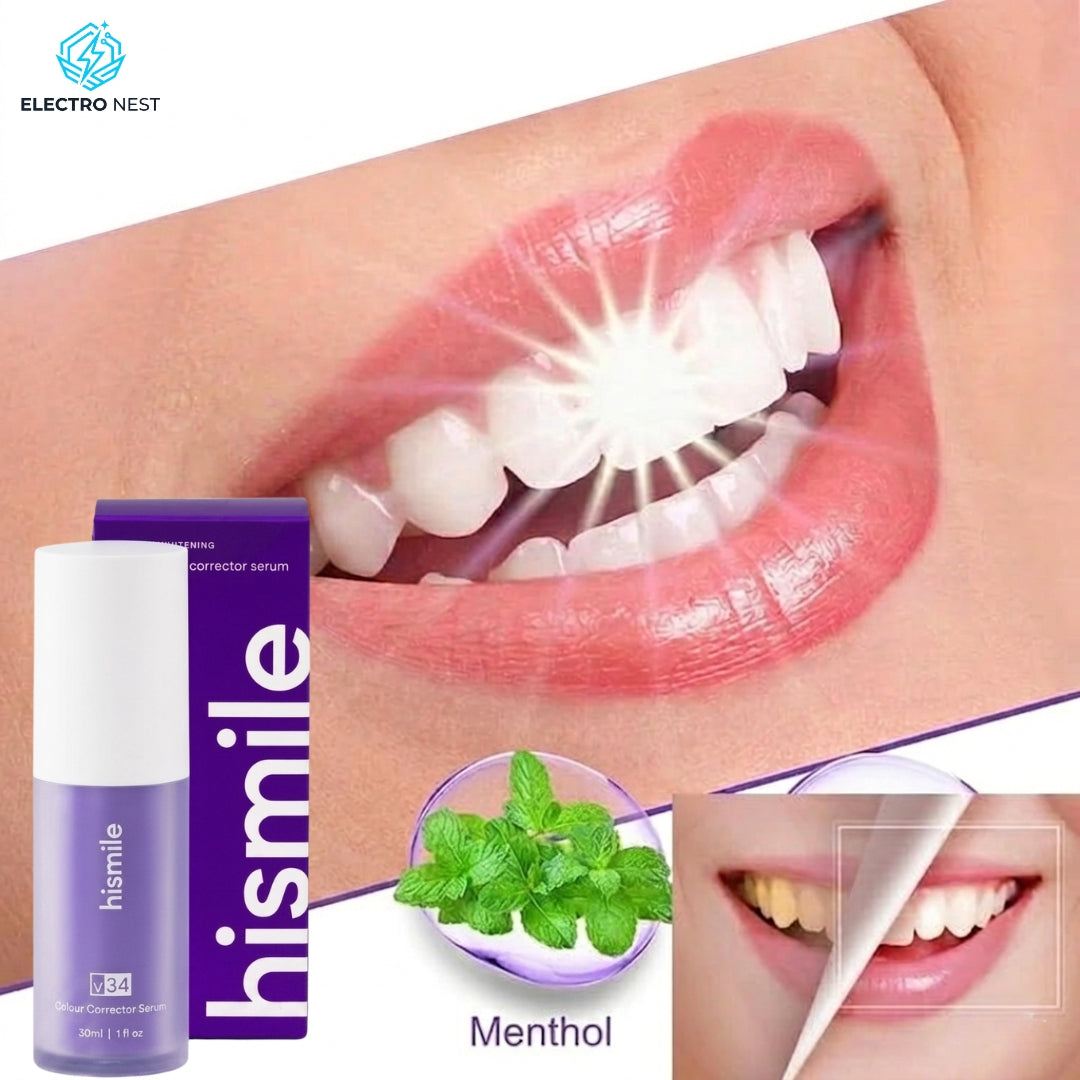 HiSmile V34 Teeth Whitening Purple Toothpaste – Color Corrector for Brighter White Teeth
