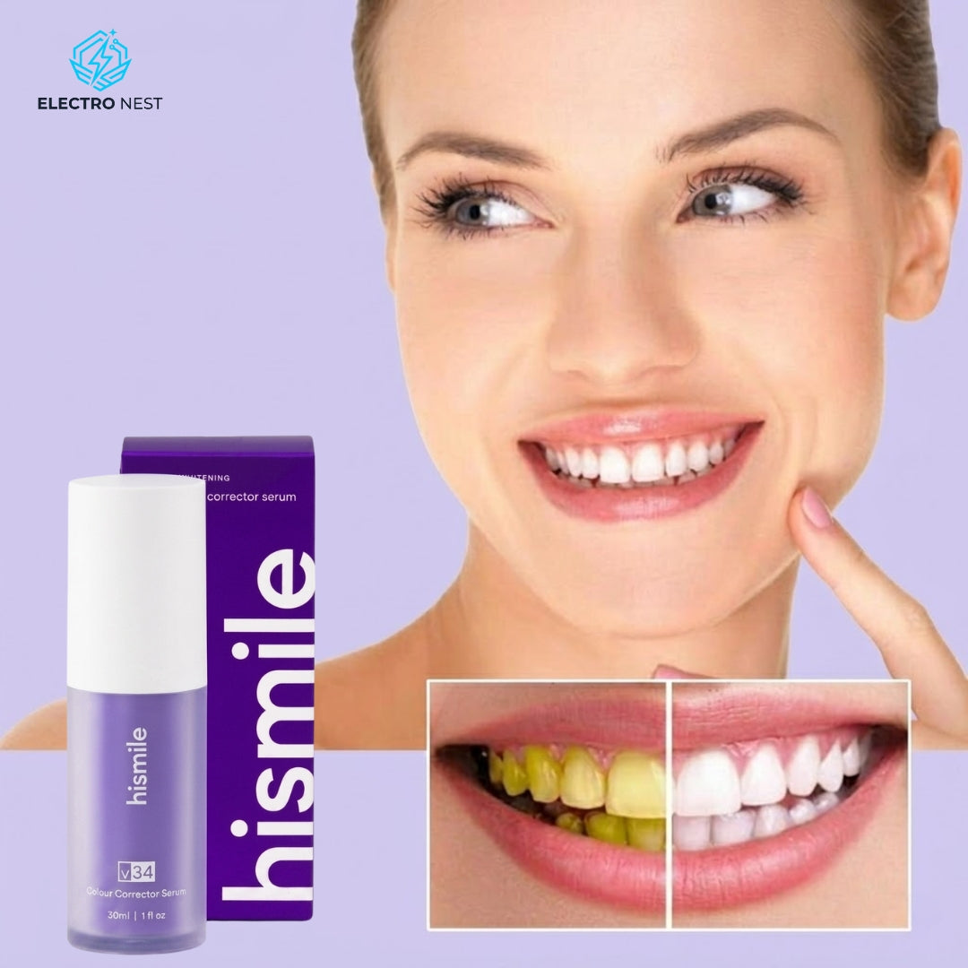 HiSmile V34 Teeth Whitening Purple Toothpaste – Color Corrector for Brighter White Teeth