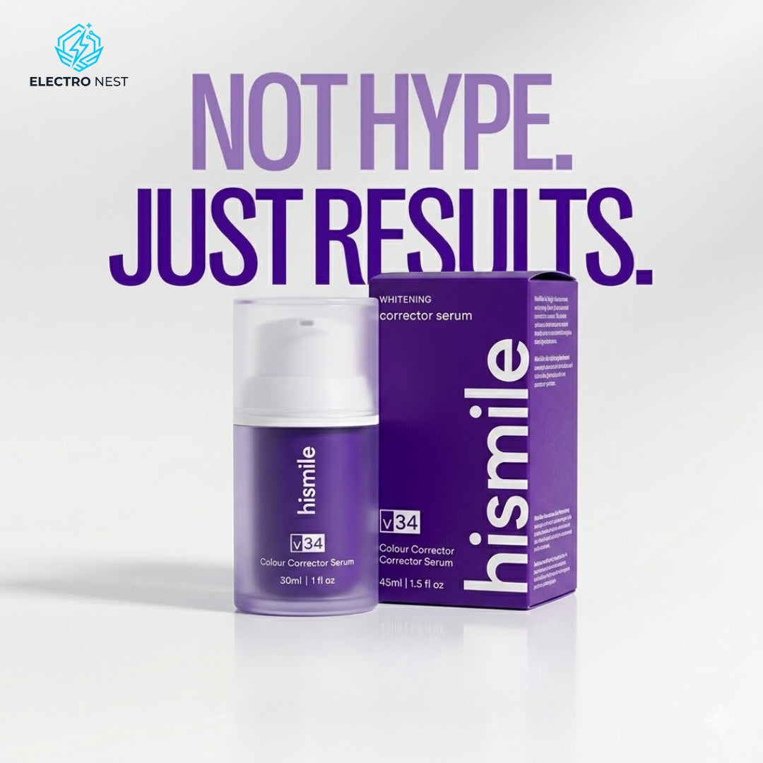 HiSmile V34 Teeth Whitening Purple Toothpaste – Color Corrector for Brighter White Teeth
