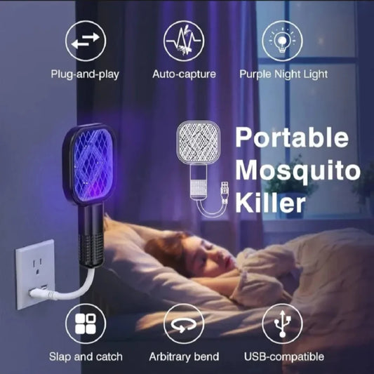 Portable Electric Mosquito Killer Racket